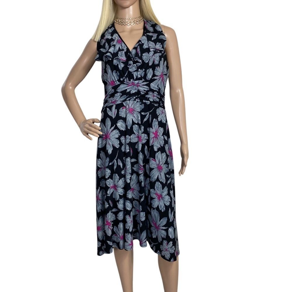 EVAN - PICONE 10 floral dress sleeveless v neck